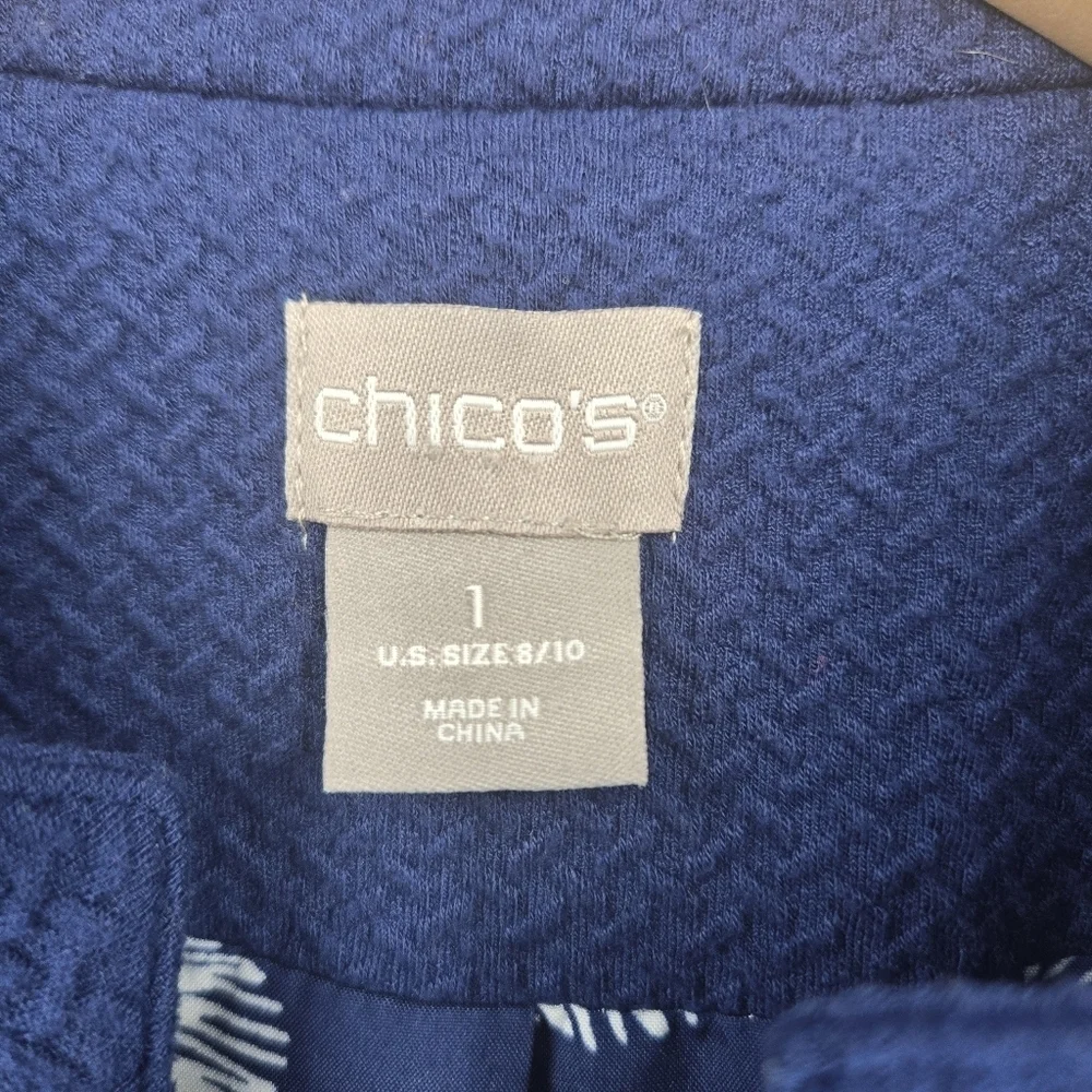 Chico's Zip-Up Career Blazer Size: 1
